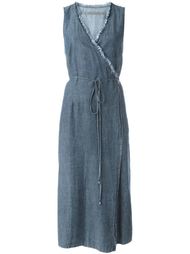 chambray wrap dress Raquel Allegra