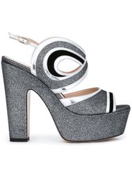 120mm 'Suzy' graffiti sandals Nicholas Kirkwood