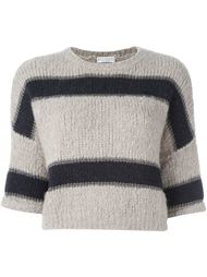 striped boxy jumper  Brunello Cucinelli