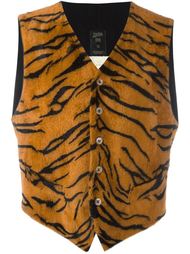 tiger print faux fur waistcoat Jean Paul Gaultier Vintage