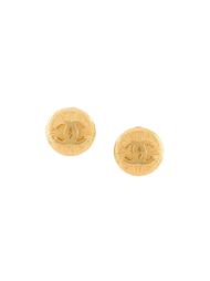 sunburst CC logo clip-on earrings Chanel Vintage