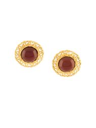 logo clip-on earrings Chanel Vintage
