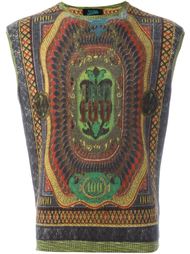 трикотажный топ с мелким узором Jean Paul Gaultier Vintage