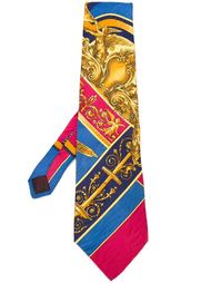 baroque print tie  Versace Vintage