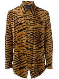 tiger print faux fur jacket Jean Paul Gaultier Vintage