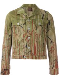 printed denim jacket  Jean Paul Gaultier Vintage