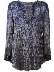 tie-dye print blouse Raquel Allegra