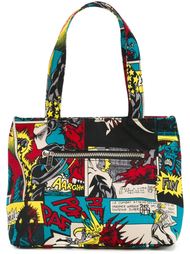 cartoon print tote  Jean Paul Gaultier Vintage