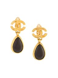teardrop CC logo earrings Chanel Vintage