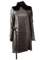 metallic zipped coat Ann Demeulemeester