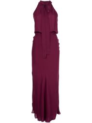 sleeveless tie neck gown Nili Lotan