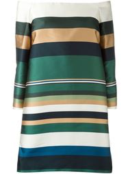 off-shoulder striped dress Rosetta Getty
