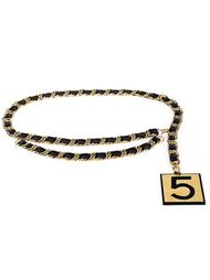 number five charm chain belt Chanel Vintage