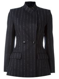 pinstriped double breasted blazer Cédric Charlier