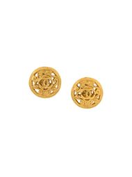 CC Byzantine button clip-on earrings Chanel Vintage