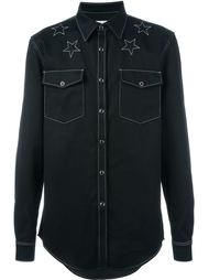 джинсовая рубашка со звездами Givenchy
