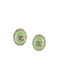 CC logo earrings Chanel Vintage