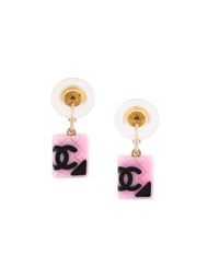 quilted CC earrings Chanel Vintage