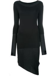 thumb hole asymmetric hem dress Thom Krom