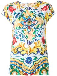 Majolica print top  Dolce &amp; Gabbana