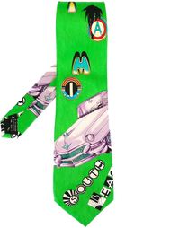 printed tie Versace Vintage