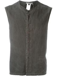 buttoned sleeveless top Issey Miyake Vintage