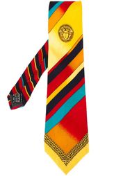 patterned tie Versace Vintage