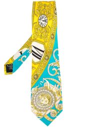 patterned tie Versace Vintage