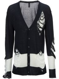 distressed cardigan Mihara Yasuhiro