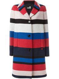 buttoned striped coat Love Moschino