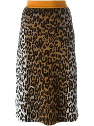 cheetah print jacquard skirt Stella McCartney