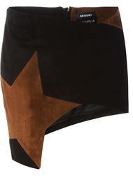 мини-юбка с заплаткой в форме звезды Anthony Vaccarello