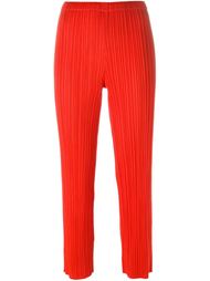 cropped pleated trousers Pleats Please By Issey Miyake