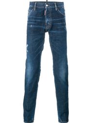 потертые джинсы кроя скинни  Dsquared2