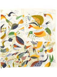 'Le bal des oiseaux' scarf Hermès Vintage