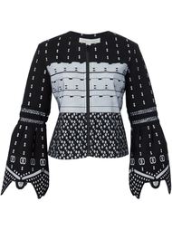 bell sleeve fitted jacket Jonathan Simkhai