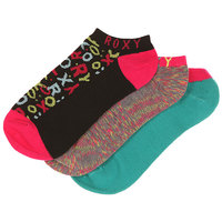 Носки низкие женские Roxy Pop Logo 3 Pk. Multi