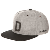 Бейсболка с прямым козырьком TrueSpin Abc Snapback Dark Grey/Black Leather-d