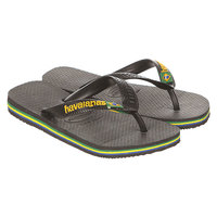 Вьетнамки детские Havaianas Brasil Logo Black