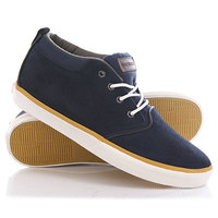 Кеды кроссовки высокие Quiksilver Griffin Suede Blue