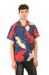 Stussy Cranes Shirt Navy