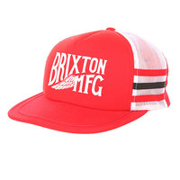 Бейсболка с сеткой Brixton Coventry Mesh Cap White/Red