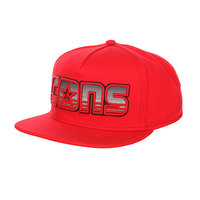 Бейсболка с прямым козырьком Converse Dart-Front Striped Logo Snapback Red