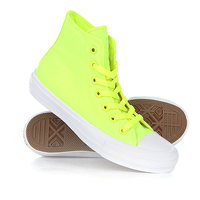 Кеды кроссовки высокие Converse Ct All Star II Hi Volt Volt Green