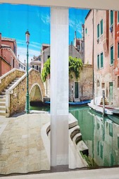 Фотошторы "Улочка в Венеции" Сирень