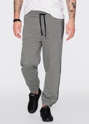 Трикотажные брюки Slim Fit (серый меланж) Bonprix