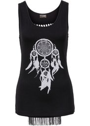 Топ (сапфирно-синий с рисунком) Bonprix