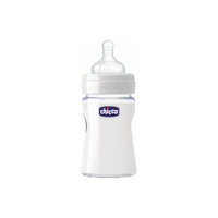 Бутылочка Well-Being Glass  0мес.+, сил.соска, стекло, 150мл., CHICCO