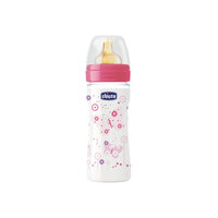 Бутылочка Well-Being Girl 2мес.+, лат.соска, РР, 250мл., CHICCO