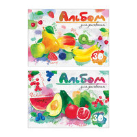 Альбом для рисования "AquaFruits", А4, 30 л. Erich Krause